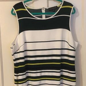 2/$40 Eloquii Variegated Strip Dress